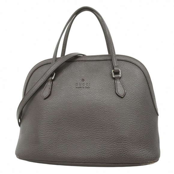 GUCCI Brown Leather Bag - Picture 1 of 14